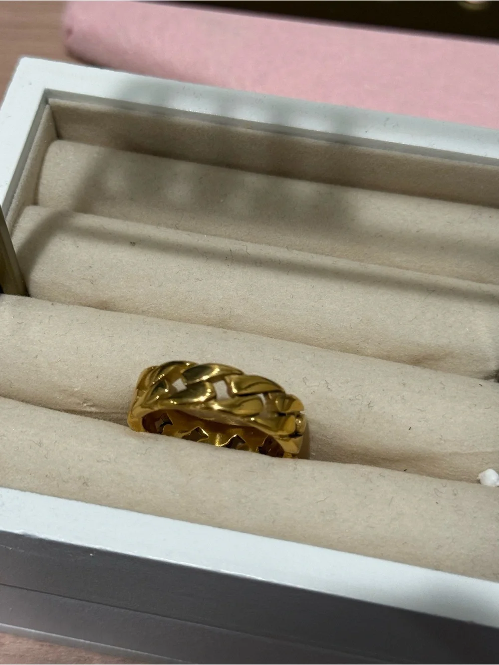 Men’s stainless steel ring size 12